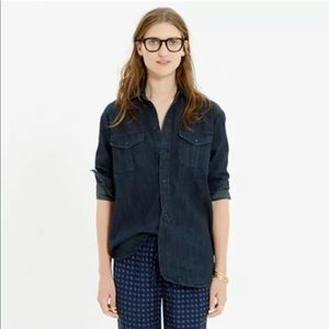 Madewell Denim Cargo Button-up Workshirt in Orson